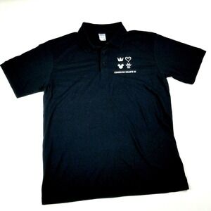Disney Square Enix Kingdom Hearts III Black Polo Shirt Size XL by Port&Company